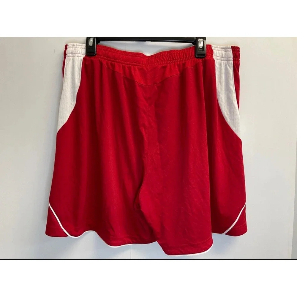 adidas Climacool Men's 2XL Athletic Shorts Red White Logo‎ 6